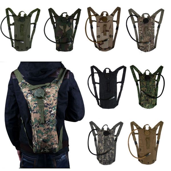2.5l water bag pouch backpack bladder hiking climbing camping