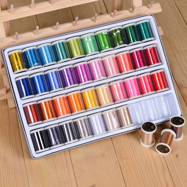 40 color sewing thread box set diy household sewing thread hand stitching wiring tool, Black;white
40 color sewing thread box set diy household sewing thread hand stitching wiring tool, Black;white