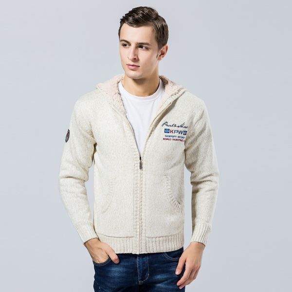2017 new arrival men's hooded cardigan fashion solid thick warm plus cashmere sweater coats male casual hooded winter sweater, White;black
2017 new arrival men's hooded cardigan fashion solid thick warm plus cashmere sweater coats male casual hooded winter sweater, White;black