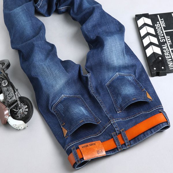 autumn and winter fashion casual stretch versatile jeans, men's youth slim straight business large size trousers 28-40, Blue
autumn and winter fashion casual stretch versatile jeans, men's youth slim straight business large size trousers 28-40, Blue