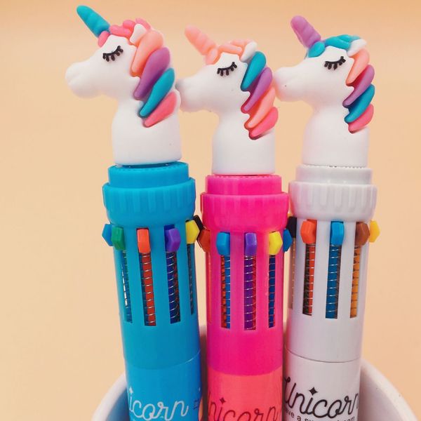 4 pcs/set cute dream unicorn 10 colors chunky ballpoint pen school office supply gift stationery papelaria escolar, Blue;orange
4 pcs/set cute dream unicorn 10 colors chunky ballpoint pen school office supply gift stationery papelaria escolar, Blue;orange