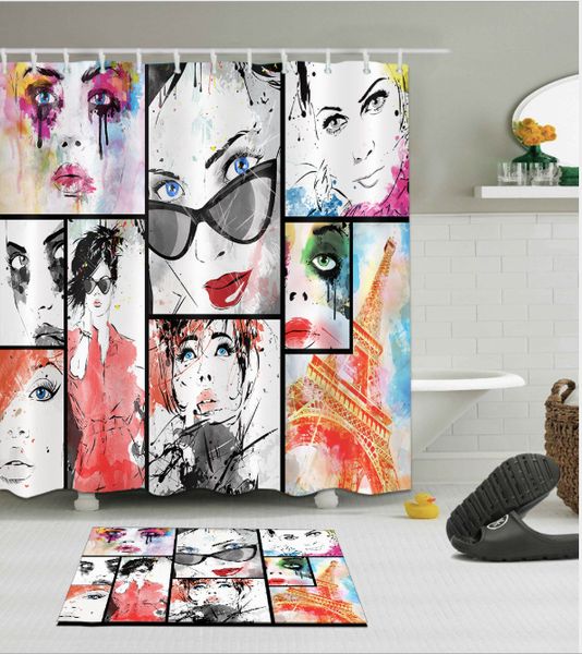 3d hand painted girl design print pattern irish decorations waterproof bathroom decor fabric shower curtains floor mats sets
3d hand painted girl design print pattern irish decorations waterproof bathroom decor fabric shower curtains floor mats sets