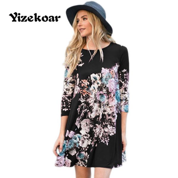 yizekoar women autumn casual a-line dress fashion striped floral print 3/4 sleeve high low mini boho dresses tunic, White;black
yizekoar women autumn casual a-line dress fashion striped floral print 3/4 sleeve high low mini boho dresses tunic, White;black
