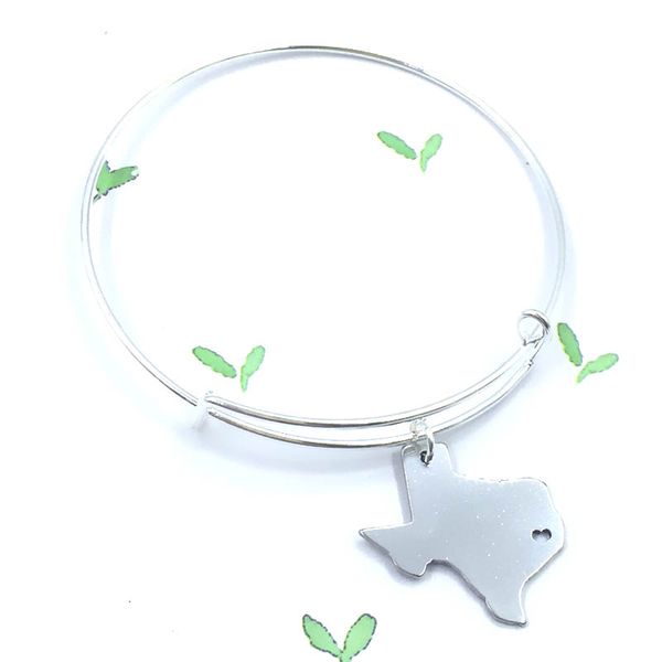 10pcs/lot US State Texas Bangle Texas Map Charm Bracelet I Heart Texas Bracelet Simple State Shaped Bracelet
10pcs/lot US State Texas Bangle Texas Map Charm Bracelet I Heart Texas Bracelet Simple State Shaped Bracelet
