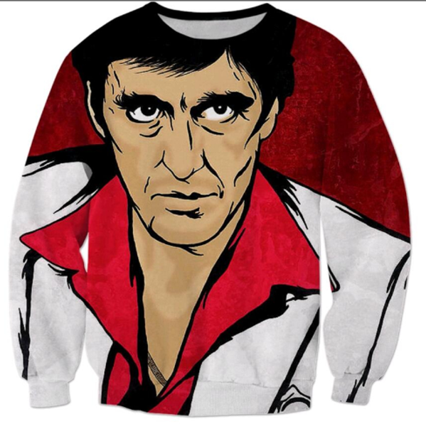 fashion men/women scarface character al pacino 3d printed sweatshirt summe style fashion casual sweatshirt s-xxxxxxxl b102, Black
fashion men/women scarface character al pacino 3d printed sweatshirt summe style fashion casual sweatshirt s-xxxxxxxl b102, Black