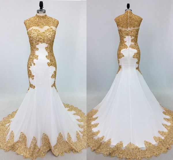 gold beaded applique crystals evening dress high neck mermaid dresses 2019 prom dress formal gowns elegant party dress long custom made, Black;red
gold beaded applique crystals evening dress high neck mermaid dresses 2019 prom dress formal gowns elegant party dress long custom made, Black;red