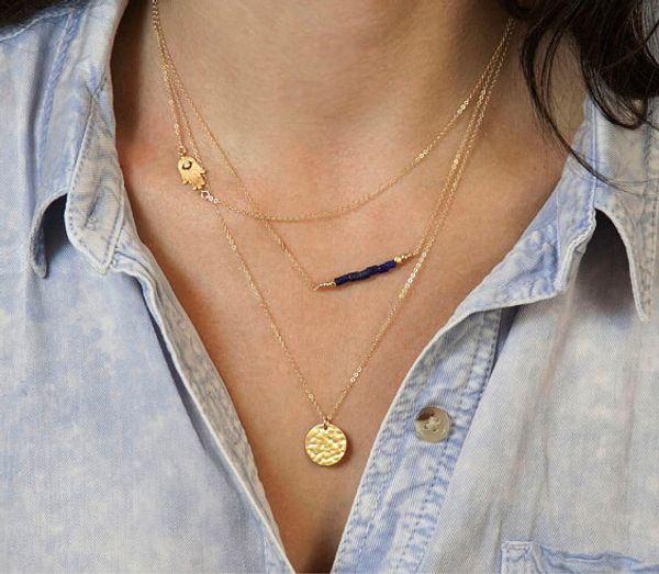 2016 women fashion jewelry choker necklace european simple gold silver plated multi layer bar coin necklace clavicle chain charm, Golden;silver
2016 women fashion jewelry choker necklace european simple gold silver plated multi layer bar coin necklace clavicle chain charm, Golden;silver