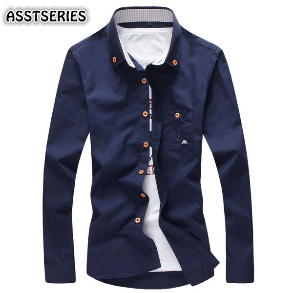 

asstseries men shirt hight quality small mushroom embroidery long sleeve shirt 5xl mens shirts casual slim fit camisa masculina, White;black