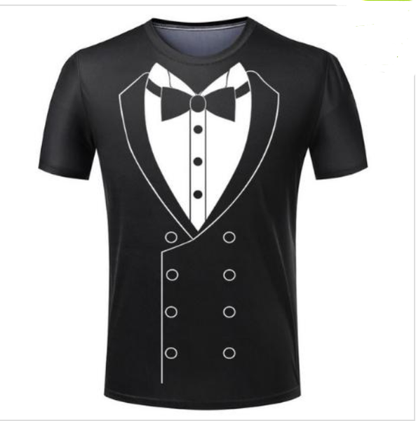 wholesale-fashion mens/womens summer style tuxedo funny 3d print casual t-shirt dxr0083, White;black
wholesale-fashion mens/womens summer style tuxedo funny 3d print casual t-shirt dxr0083, White;black