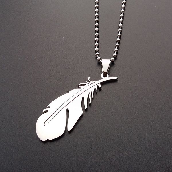 10pcs stainless steel peacock feather charm necklace fallen angel feather necklace animal feather like leaf chicken hair burst necklace, Silver
10pcs stainless steel peacock feather charm necklace fallen angel feather necklace animal feather like leaf chicken hair burst necklace, Silver