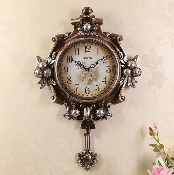 european style retro mute wall clock swing clock with pendulum household art deco 0201016
european style retro mute wall clock swing clock with pendulum household art deco 0201016