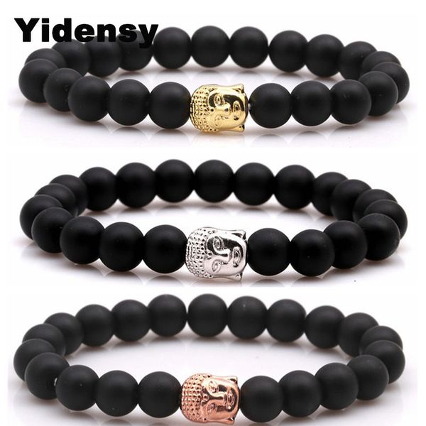 yidensy fashion buddha head bracelets black matte stone beads bracelet simple strand bracelet bangle for women men jewelry
yidensy fashion buddha head bracelets black matte stone beads bracelet simple strand bracelet bangle for women men jewelry