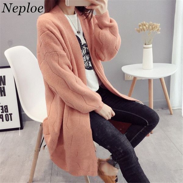 neploe autumn winter thick women sweater long sleeve v-neck knit cardigan chaqueta mujer solid long sueter mujer 68136, White;black
neploe autumn winter thick women sweater long sleeve v-neck knit cardigan chaqueta mujer solid long sueter mujer 68136, White;black