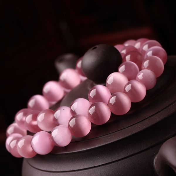 8mm new arrivals 4/6/8/10/12mm natural stone pink cat's eye stone loose bead for jewelry making diy bracelets & necklaces, Black
8mm new arrivals 4/6/8/10/12mm natural stone pink cat's eye stone loose bead for jewelry making diy bracelets & necklaces, Black