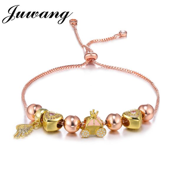 juwang beads charm bracelet&bangle for woman girl rose gold color hearts wings cat fashion pandor jewelry gift wholesale, Black
juwang beads charm bracelet&bangle for woman girl rose gold color hearts wings cat fashion pandor jewelry gift wholesale, Black