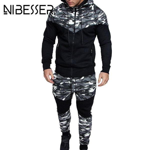 nibesser plus size men set causal camouflage print patchwork jacket mens 2pc tracksuit sportwear hoodies sweatshirt pants suit, Gray
nibesser plus size men set causal camouflage print patchwork jacket mens 2pc tracksuit sportwear hoodies sweatshirt pants suit, Gray