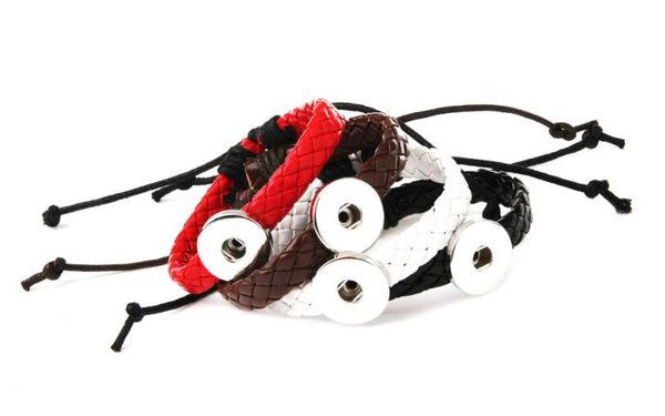 10pcs/lot fashion snap button noosa button woven leather bracelet diy handmade jewelry fit 18mm charm nice charm bracelet 4 colors, Golden;silver
10pcs/lot fashion snap button noosa button woven leather bracelet diy handmade jewelry fit 18mm charm nice charm bracelet 4 colors, Golden;silver