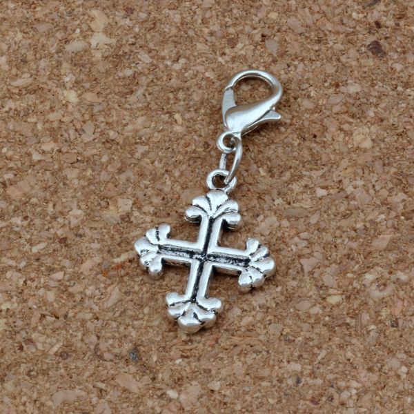 100pcs/lots antique silver vintage crucifix charms cross bead with lobster clasp fit charm bracelet diy jewelry 15x35mm a-274b, Bronze;silver
100pcs/lots antique silver vintage crucifix charms cross bead with lobster clasp fit charm bracelet diy jewelry 15x35mm a-274b, Bronze;silver