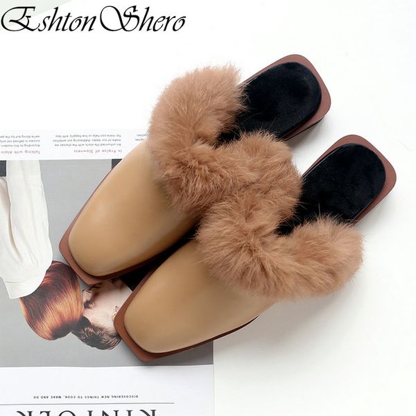 eshtonshero autumn woman slippers low heels leather+pu slip on square toe slingback fur-lined apricot ladies shoes size 3-8, Black
eshtonshero autumn woman slippers low heels leather+pu slip on square toe slingback fur-lined apricot ladies shoes size 3-8, Black
