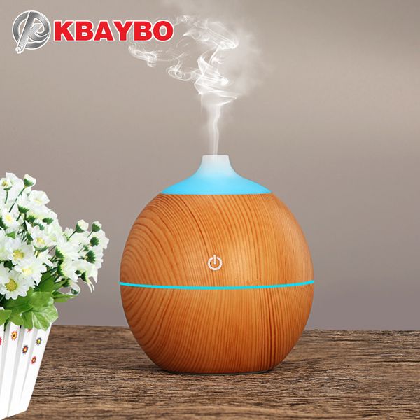 KBAYBO 130ml Aroma essential oil diffuser USB ultrasonic wood Air Humidifier with Wood Grain 7Color Changing LED Lights for home
KBAYBO 130ml Aroma essential oil diffuser USB ultrasonic wood Air Humidifier with Wood Grain 7Color Changing LED Lights for home