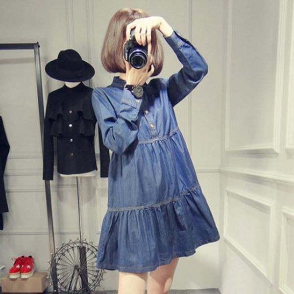 maternity mini dress pregnant women dresses spring autumn casual maternity denim vestidos solid high waist pregnancy clothes, White
maternity mini dress pregnant women dresses spring autumn casual maternity denim vestidos solid high waist pregnancy clothes, White