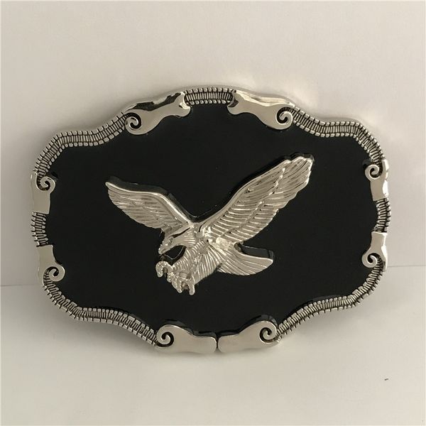3d silver eagle cowboys belt buckle with metal belt head woman man jeans jewelry accessories fit 4cm wide belts, Slivery;black
3d silver eagle cowboys belt buckle with metal belt head woman man jeans jewelry accessories fit 4cm wide belts, Slivery;black