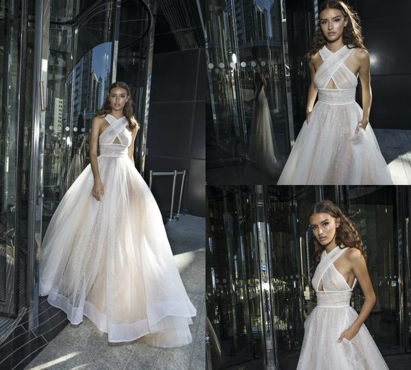 cross straps wedding dress a line with beads and sequins tiers beach vestido de novia sleeveless zipper wedding gowns, White
cross straps wedding dress a line with beads and sequins tiers beach vestido de novia sleeveless zipper wedding gowns, White