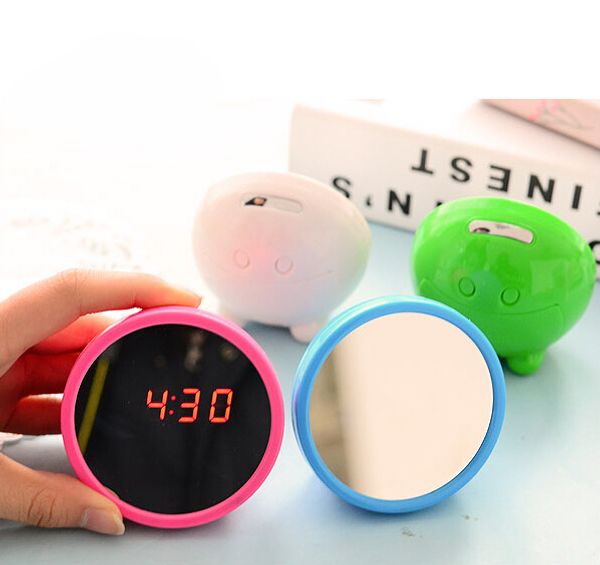 new arrival mirror digital alarm clocks korea made round shape mini beauty mirror electornic desk clock night show
new arrival mirror digital alarm clocks korea made round shape mini beauty mirror electornic desk clock night show