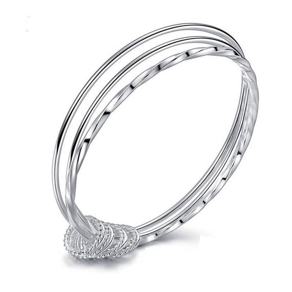 925 sterling silver jewelry women silver plated three circles charm bracelets cuff bangle bracelet fashion jewellery, Golden;silver
925 sterling silver jewelry women silver plated three circles charm bracelets cuff bangle bracelet fashion jewellery, Golden;silver