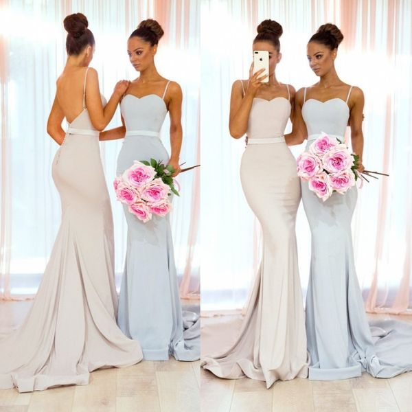 babyonline new arrival bridesmaid dresses 2019 backless spaghetti straps sweep train long maid of honor gowns for church weddings, White;pink
babyonline new arrival bridesmaid dresses 2019 backless spaghetti straps sweep train long maid of honor gowns for church weddings, White;pink