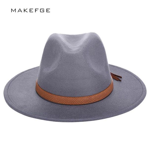 autumn winter sun hat women men fedora hat classical wide brim felt floppy cloche cap chapeau imitation wool cap, Blue;gray
autumn winter sun hat women men fedora hat classical wide brim felt floppy cloche cap chapeau imitation wool cap, Blue;gray