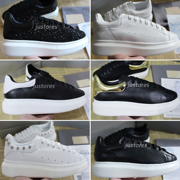 2019 size 35-46 man designer shoe white macqueen lace-up leather sneaker italian luxury shoe fashion woman casual shoes, Black
2019 size 35-46 man designer shoe white macqueen lace-up leather sneaker italian luxury shoe fashion woman casual shoes, Black