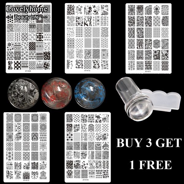 1pcs medium size acrylic nail stamping plates clear templates stamp assorted designs manicure tool lightweight easy transfer, White
1pcs medium size acrylic nail stamping plates clear templates stamp assorted designs manicure tool lightweight easy transfer, White