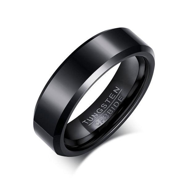 6mm Plated Black Tungsten Carbide Ring Mens Womens Wedding Band High Polished Comfort Fit
6mm Plated Black Tungsten Carbide Ring Mens Womens Wedding Band High Polished Comfort Fit