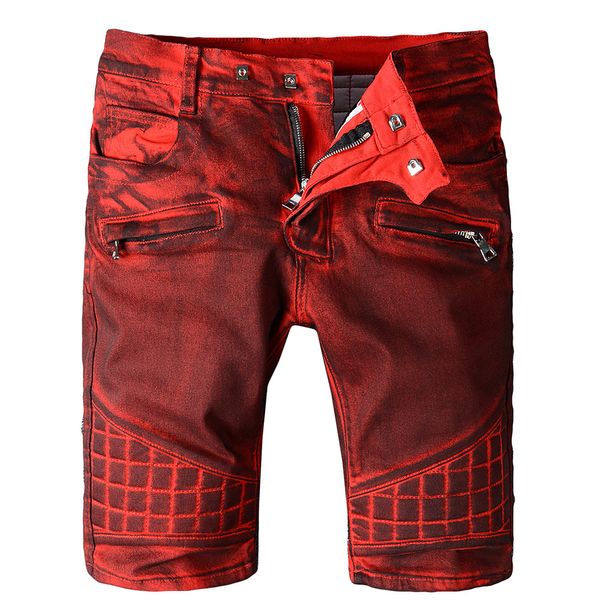 new arrive men's fashion red dirty biker jeans for moto summer casual knee length denim shorts, Blue
new arrive men's fashion red dirty biker jeans for moto summer casual knee length denim shorts, Blue