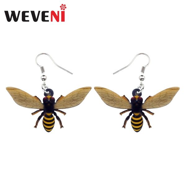 weveni acrylic cartoon novelty big honey bee earrings dangle drop new fashion insect jewelry for women girls teens charms gift, Silver
weveni acrylic cartoon novelty big honey bee earrings dangle drop new fashion insect jewelry for women girls teens charms gift, Silver