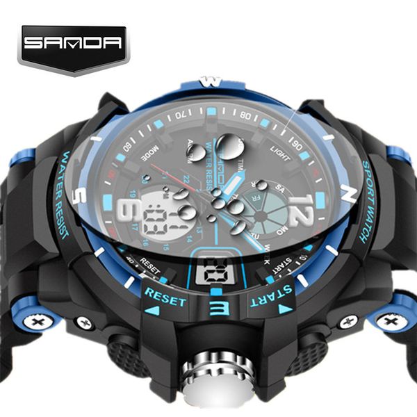 sanda g waterproof alarm mens watches s-digital led sports watch men clock wristwatch relogio masculino, Slivery;brown
sanda g waterproof alarm mens watches s-digital led sports watch men clock wristwatch relogio masculino, Slivery;brown