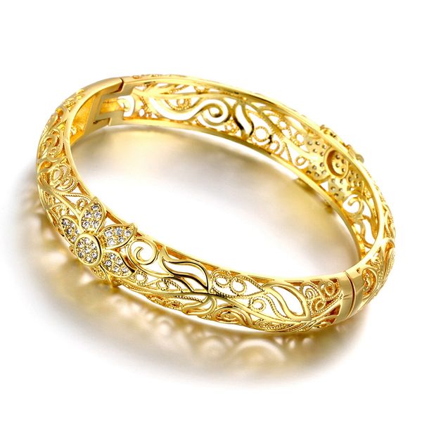 24k gold color bangles for women rose gold bracelets wedding party bridal jewelry joias ouro factory prvintage z025-a, Black
24k gold color bangles for women rose gold bracelets wedding party bridal jewelry joias ouro factory prvintage z025-a, Black
