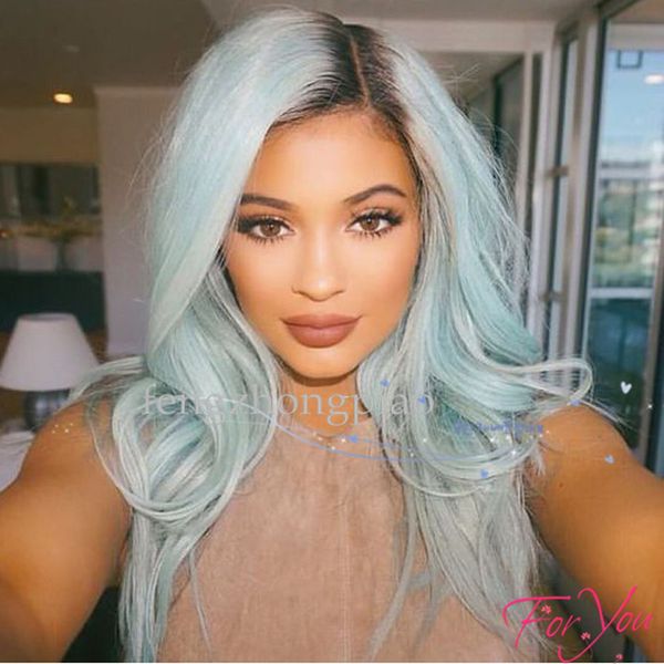 fzp popular long blue wave long dark roots black 1b#ombre mint synthetic fiber lace front wig hair
fzp popular long blue wave long dark roots black 1b#ombre mint synthetic fiber lace front wig hair
