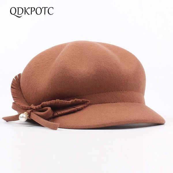 qdkpotc wool felt equestrian knight hat women cap fashion pearl bowknot octagonal concave convex solid color fedora hat, Blue;gray
qdkpotc wool felt equestrian knight hat women cap fashion pearl bowknot octagonal concave convex solid color fedora hat, Blue;gray
