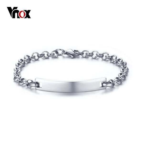vnox free custom women id bracelet silver color simple identify jewelry stainelss steel 7.5 inch not allergy, Golden;silver
vnox free custom women id bracelet silver color simple identify jewelry stainelss steel 7.5 inch not allergy, Golden;silver