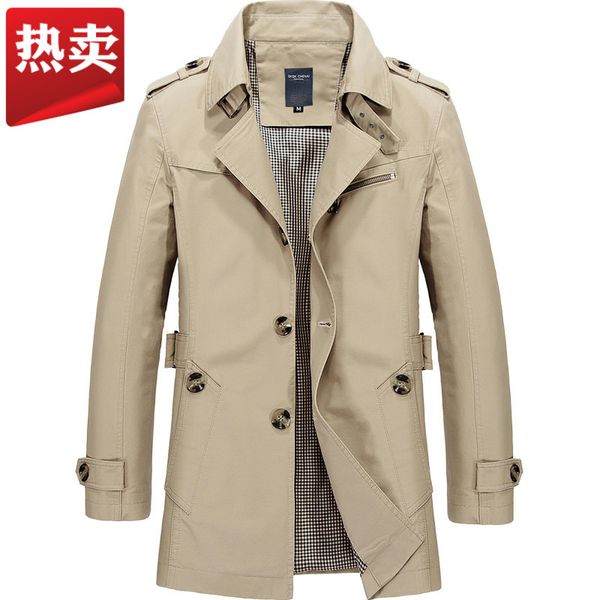 casual slim mens trench coat jacket fashion solid men's winter jackets pockets single breasted windbreakers overcoat, Tan;black
casual slim mens trench coat jacket fashion solid men's winter jackets pockets single breasted windbreakers overcoat, Tan;black