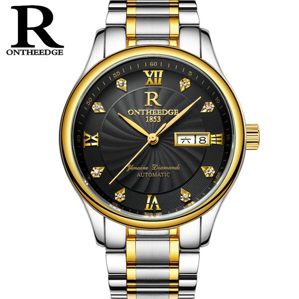 men watch mens watches automatic mechanical man wristwatches business stainless steel waterproof diamond ontheedge brand, Slivery;brown
men watch mens watches automatic mechanical man wristwatches business stainless steel waterproof diamond ontheedge brand, Slivery;brown