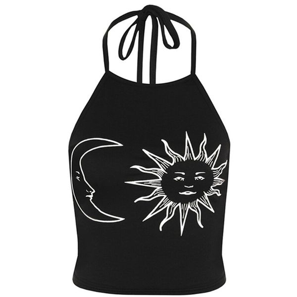 siswomen casual camisole 2018 new summer black white gray sun moon pattern backless halter slim short cotton tank
siswomen casual camisole 2018 new summer black white gray sun moon pattern backless halter slim short cotton tank