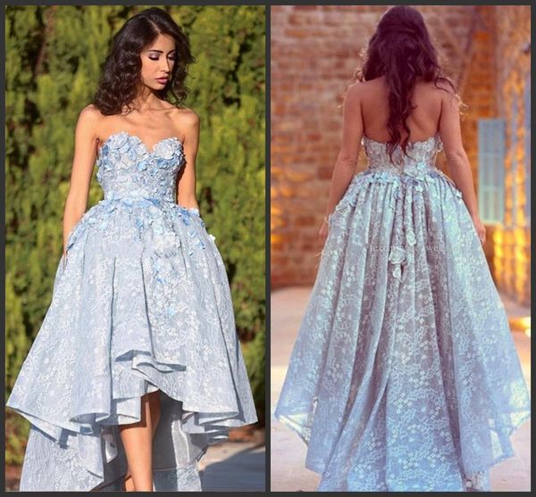 2018 new high low lace prom dresses sweetheart ball gown blush pink party dresses plus size light sky blue backless hi-lo evening dresses, Black
2018 new high low lace prom dresses sweetheart ball gown blush pink party dresses plus size light sky blue backless hi-lo evening dresses, Black