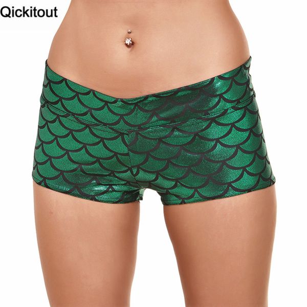qickitout shorts 2016 women's fashion styles elasticity shorts dark green scales mermaid digtal printing fitness, White;black
qickitout shorts 2016 women's fashion styles elasticity shorts dark green scales mermaid digtal printing fitness, White;black