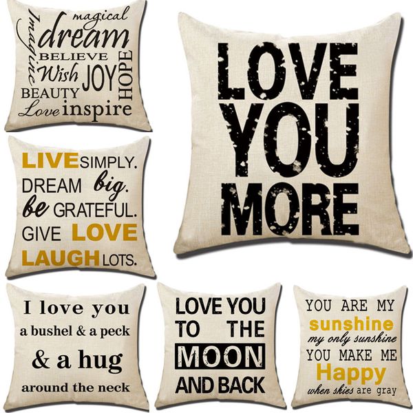 love you more pillow case linen letter throw pillow case cover home sofa car cushion cover home decor xmas 45*45cm (18*18inch) hh7-1392
love you more pillow case linen letter throw pillow case cover home sofa car cushion cover home decor xmas 45*45cm (18*18inch) hh7-1392