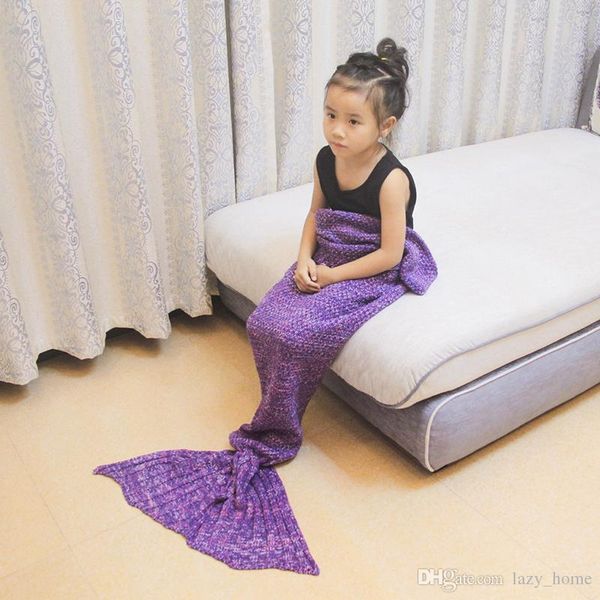 mermaid blankets mermaid tail knitted blanket kids handmade crochet blanket throw bed wrap sleeping bag 90*50cm
mermaid blankets mermaid tail knitted blanket kids handmade crochet blanket throw bed wrap sleeping bag 90*50cm