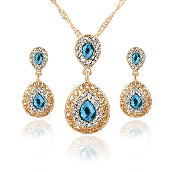 jewelry sets double water drop crystal earrings gold color rhinestone pendant necklaces for women engagement bridal wedding set, Silver
jewelry sets double water drop crystal earrings gold color rhinestone pendant necklaces for women engagement bridal wedding set, Silver