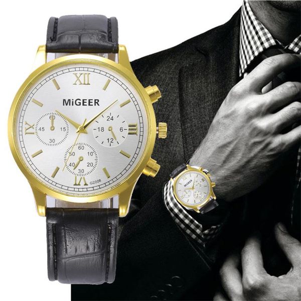 new men sports casual watch luxury brand for men business quartz pu leather wrist watch gift relogio masculino #c, Slivery;brown
new men sports casual watch luxury brand for men business quartz pu leather wrist watch gift relogio masculino #c, Slivery;brown